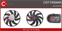 CASCO CEF73354AS - Ventilador, refrigeración del motor - Brand New HQ