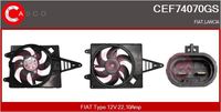 CASCO CEF74070GS - Motor eléctrico, ventilador del radiador - Genuine
