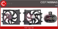 CASCO CEF74099AS - Motor eléctrico, ventilador del radiador - Brand New HQ