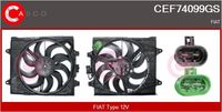 CASCO CEF74099GS - Motor eléctrico, ventilador del radiador - Genuine