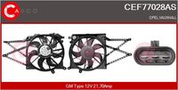 CASCO CEF77028AS - Motor eléctrico, ventilador del radiador - Brand New HQ