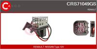 CASCO CRS71049GS - Resitencia, ventilador habitáculo - Genuine