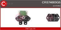 CASCO CRS74003GS - Resistencia serie, motor eléctrico (ventilador del radiador) - Genuine