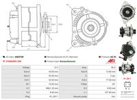 AS-PL A9037SR - Alternador