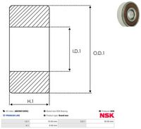 AS-PL ABE9001(NSK) - Cojinete