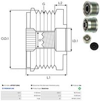 AS-PL AFP3011(INA) - Rueda libre alternador