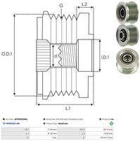 AS-PL AFP6026(INA) - Rueda libre alternador