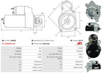AS-PL S3054S - Motor de arranque
