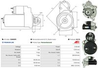 AS-PL S3005PR - Motor de arranque