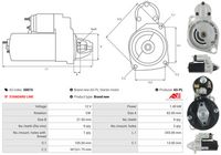 AS-PL S0015 - Motor de arranque