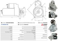AS-PL S5507(MITSUBISHI) - Motor de arranque