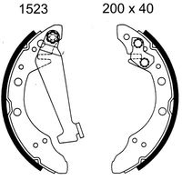 BREMBO S85511 - Juego de zapatas de frenos - ESSENTIAL LINE