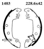 BREMBO H68010 - Juego de zapatas de frenos - ESSENTIAL LINE - Standard Kit