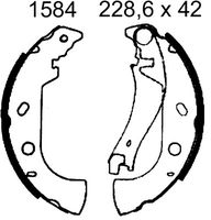 BREMBO S23514 - Juego de zapatas de frenos - ESSENTIAL LINE