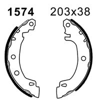 BREMBO K68070 - Juego de zapatas de frenos