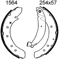 BREMBO S23516 - Juego de zapatas de frenos - ESSENTIAL LINE