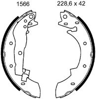 BSF 7207 - Juego de zapatas de frenos - TOP-KIT®