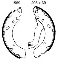 BREMBO S30504 - Juego de zapatas de frenos - ESSENTIAL LINE