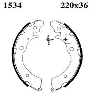 BREMBO S28507 - Juego de zapatas de frenos - ESSENTIAL LINE