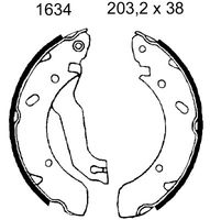 BREMBO S30504 - Juego de zapatas de frenos - ESSENTIAL LINE