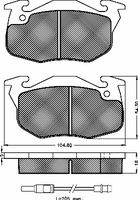 BREMBO P68038 - Juego de pastillas de freno - PRIME LINE