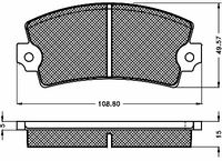 BREMBO P68004 - Juego de pastillas de freno - PRIME LINE