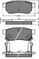 BREMBO P28017 - Juego de pastillas de freno - PRIME LINE
