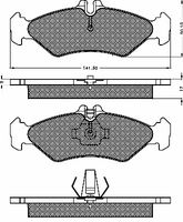 BREMBO P50081 - Juego de pastillas de freno - PRIME LINE