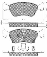BREMBO P83041 - Juego de pastillas de freno - PRIME LINE