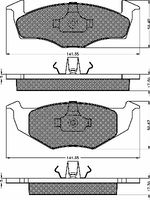 BREMBO P85025 - Juego de pastillas de freno - PRIME LINE