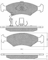 BREMBO P30062 - Juego de pastillas de freno - PRIME LINE