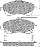 BREMBO P83046 - Juego de pastillas de freno - PRIME LINE
