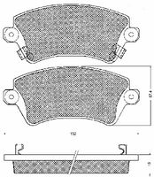 BREMBO P83064 - Juego de pastillas de freno - PRIME LINE