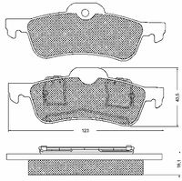 BREMBO P06032 - Juego de pastillas de freno - PRIME LINE