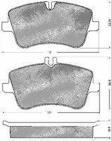 BREMBO H61041 - Juego de zapatas de frenos - ESSENTIAL LINE - Standard Kit