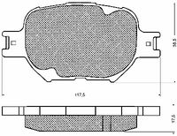BREMBO P83054 - Juego de pastillas de freno - PRIME LINE