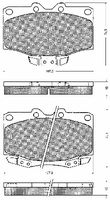 BREMBO P83026 - Juego de pastillas de freno - PRIME LINE