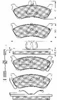 BREMBO P50044 - Juego de pastillas de freno - PRIME LINE