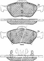 BREMBO P83085 - Juego de pastillas de freno - PRIME LINE
