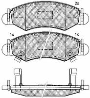 BREMBO P79015 - Juego de pastillas de freno - PRIME LINE