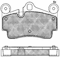 BREMBO P85103 - Juego de pastillas de freno - PRIME LINE