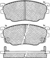 BREMBO P49026 - Juego de pastillas de freno - PRIME LINE