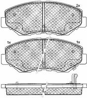 BREMBO P28035 - Juego de pastillas de freno - PRIME LINE