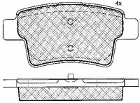 BLUE PRINT ADP154215 - Juego de pastillas de freno