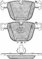 BREMBO P06026 - Juego de pastillas de freno - PRIME LINE