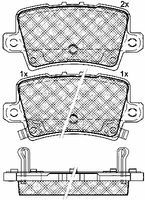 BREMBO P28037 - Juego de pastillas de freno - PRIME LINE