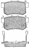 BREMBO P28039 - Juego de pastillas de freno - PRIME LINE