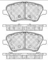 BREMBO P24151X - Juego de pastillas de freno - XTRA LINE