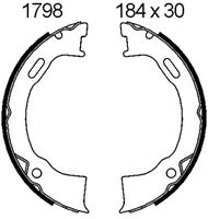 BREMBO S24549 - Juego de zapatas de frenos, freno de estacionamiento - ESSENTIAL LINE