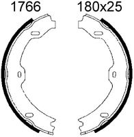 BREMBO S50519 - Juego de zapatas de frenos, freno de estacionamiento - ESSENTIAL LINE